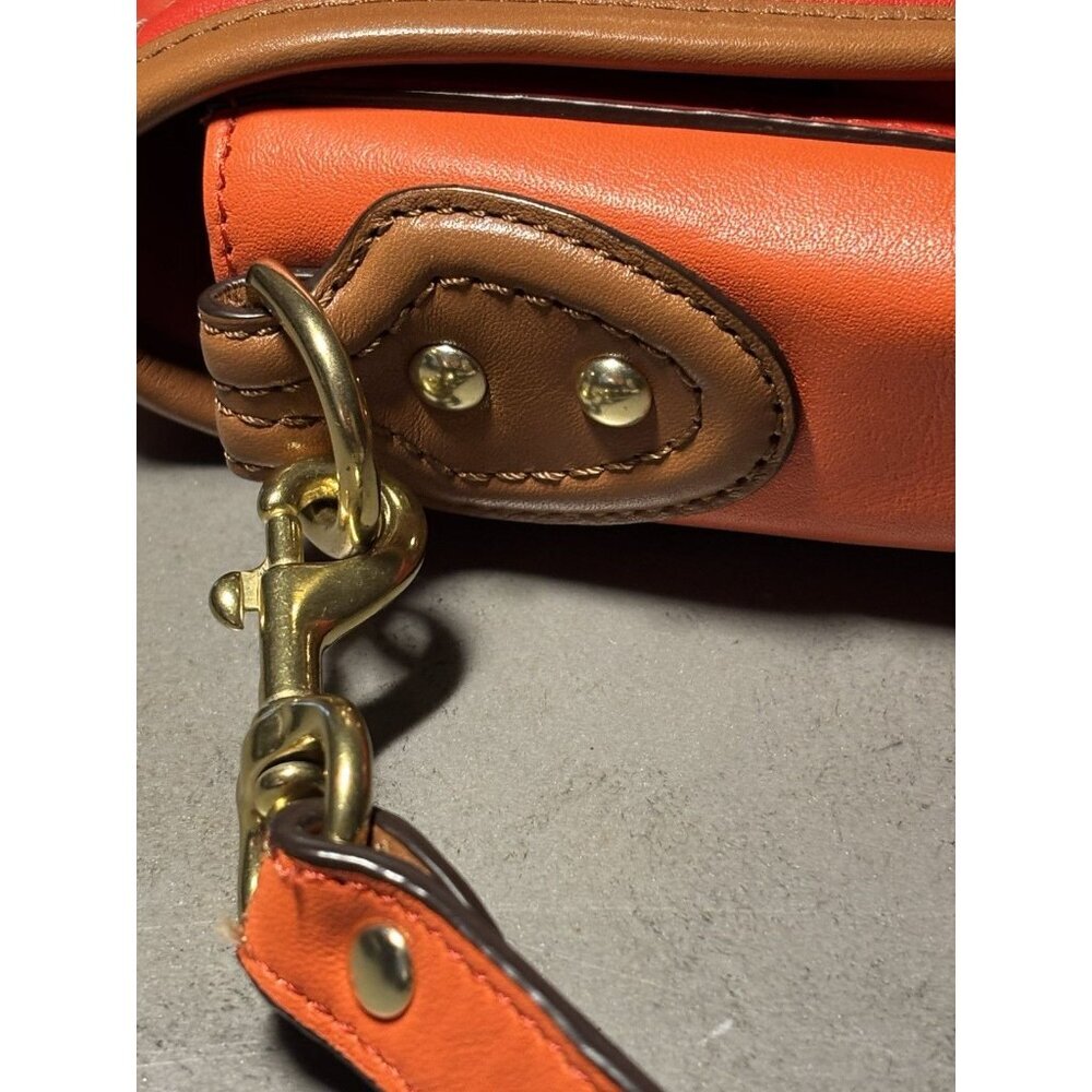 Coach Poppy Large Dylan Satchel‎ Purse Handbag Shoulder Crossbody Leather - Picture 10 of 16